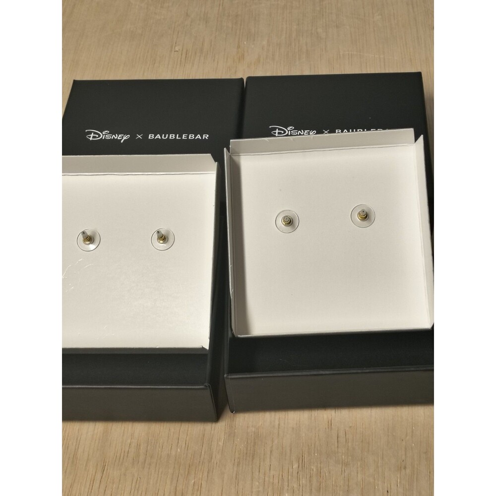 2 Disney X Baublebar Minnie Mouse Flower Bow & Pineapple Bow Stud Earrings - Picture 4 of 6